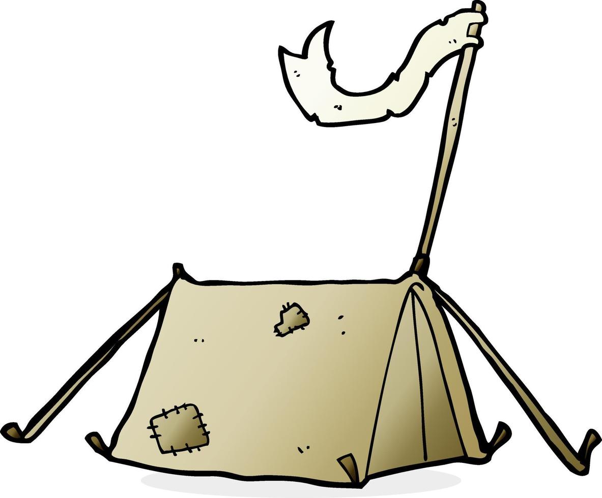 cartoon traditional tent vector