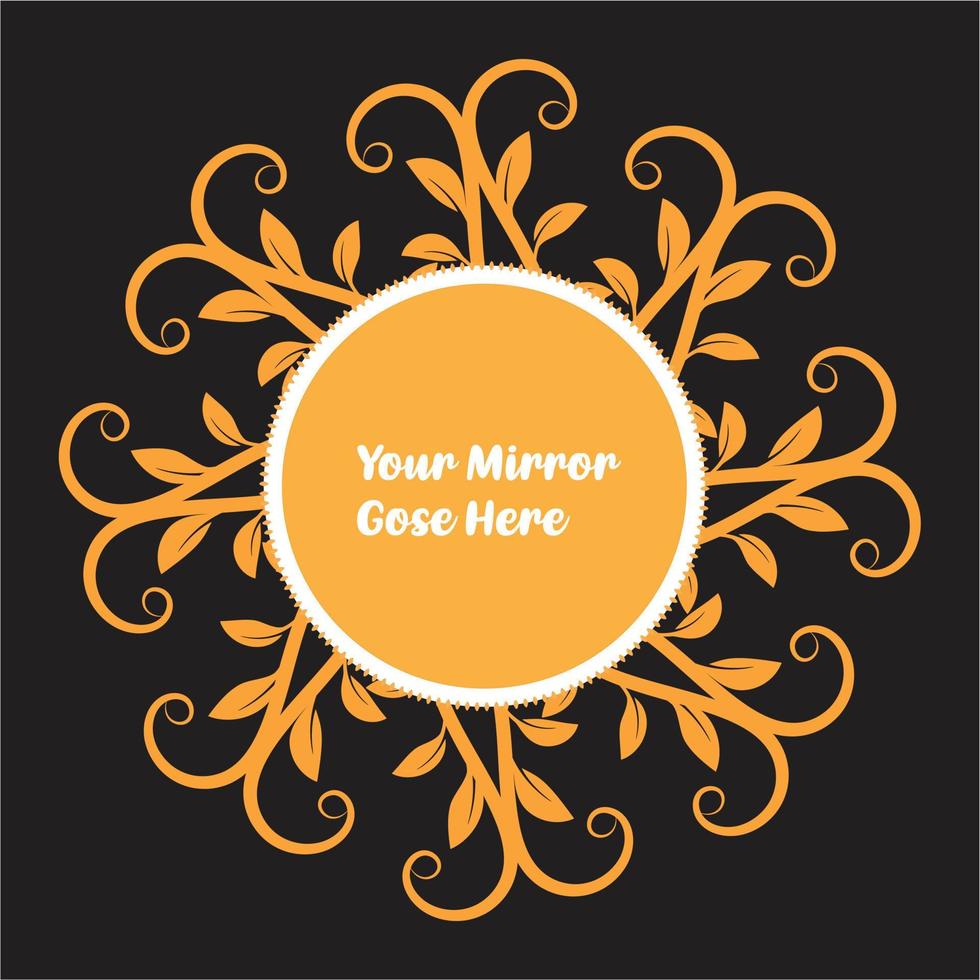 Mirror or Photo Frame design vector