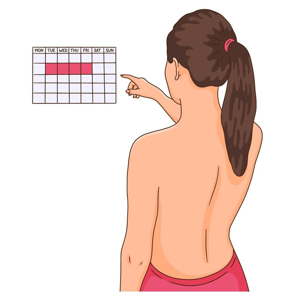 Breast monthly self exam reminder vector