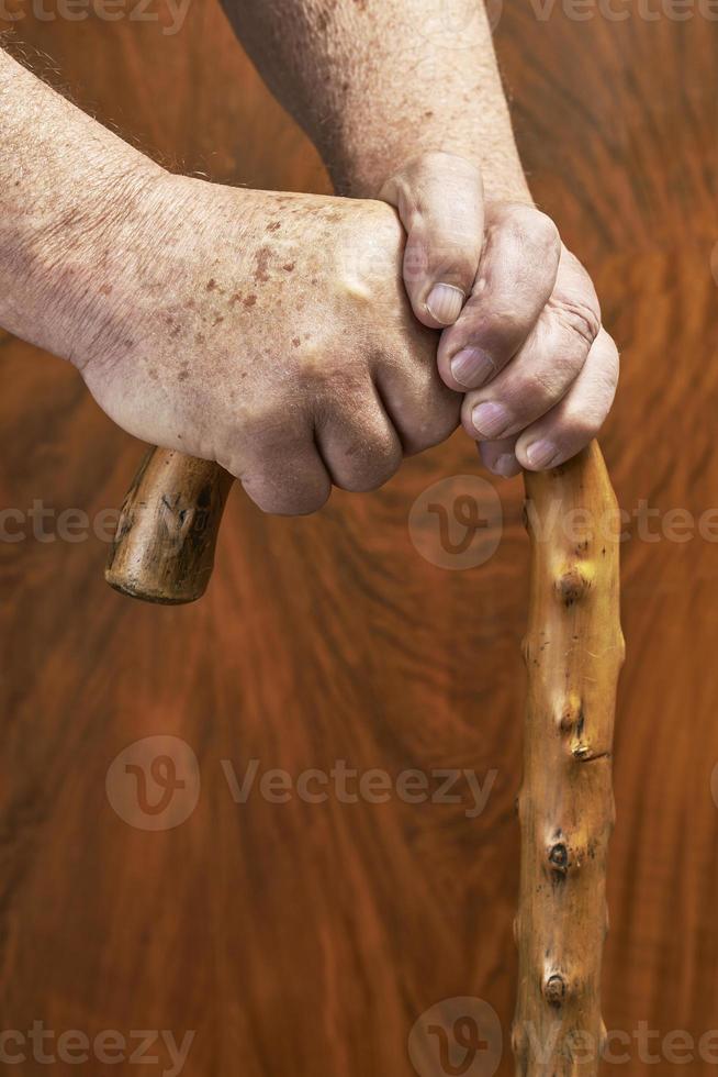 Hands and stick photo