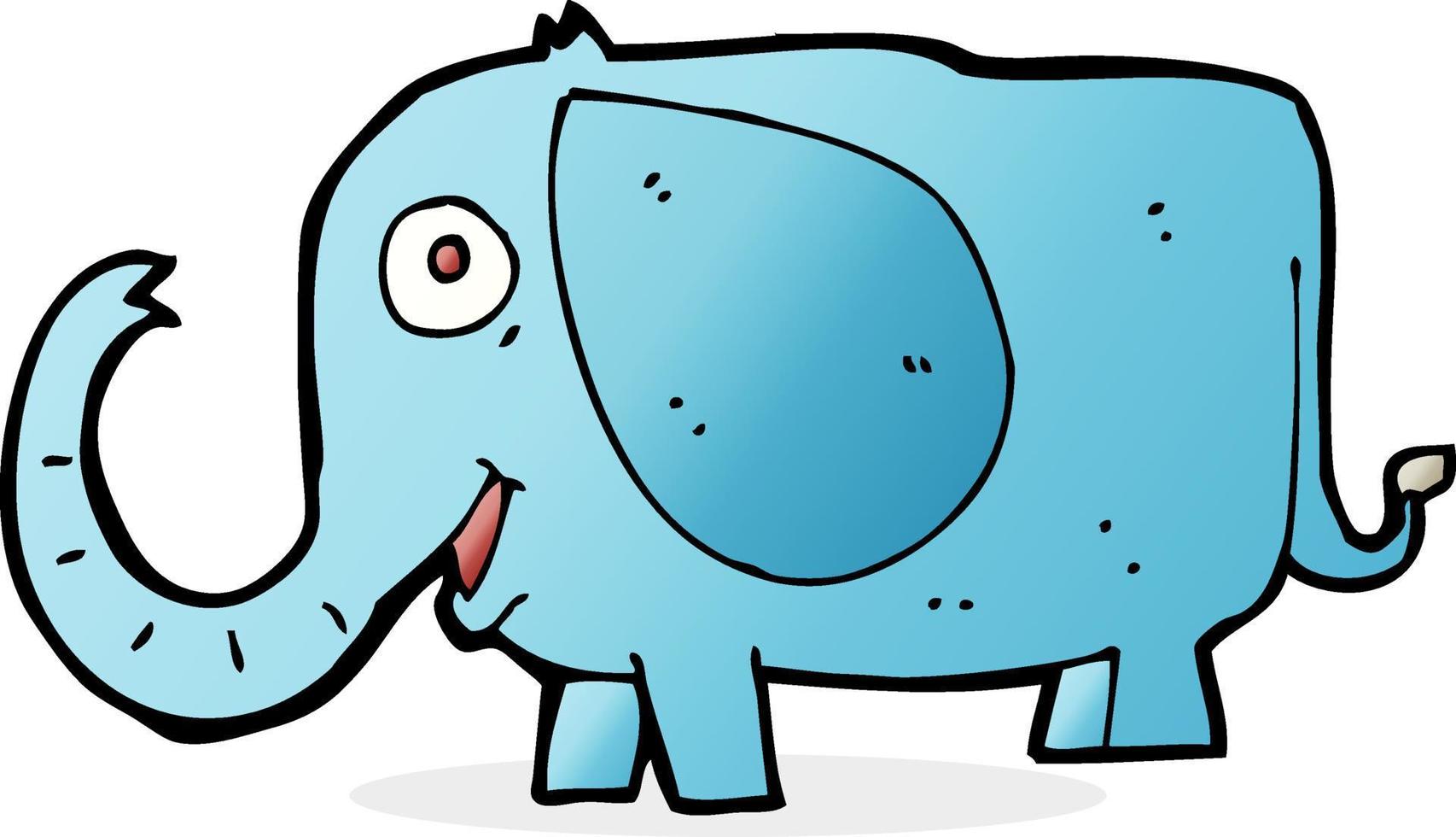 elefante bebé de dibujos animados vector