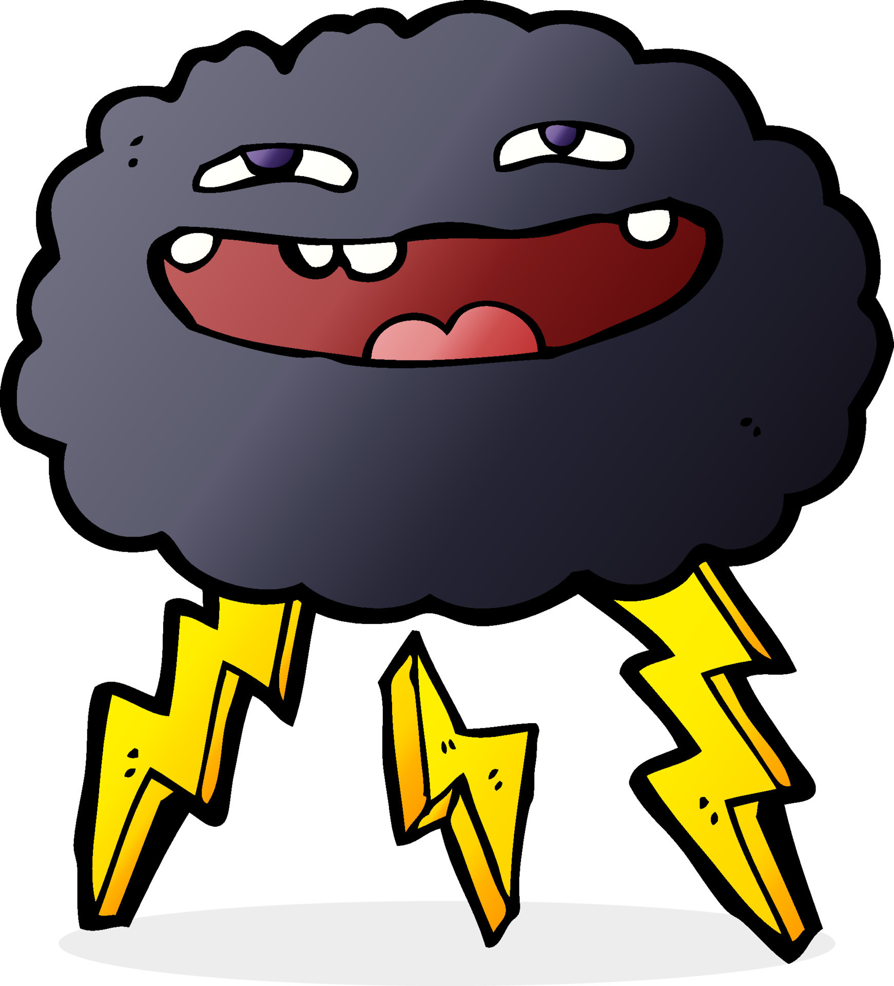 happy cartoon cloud 12262431 Vector Art at Vecteezy