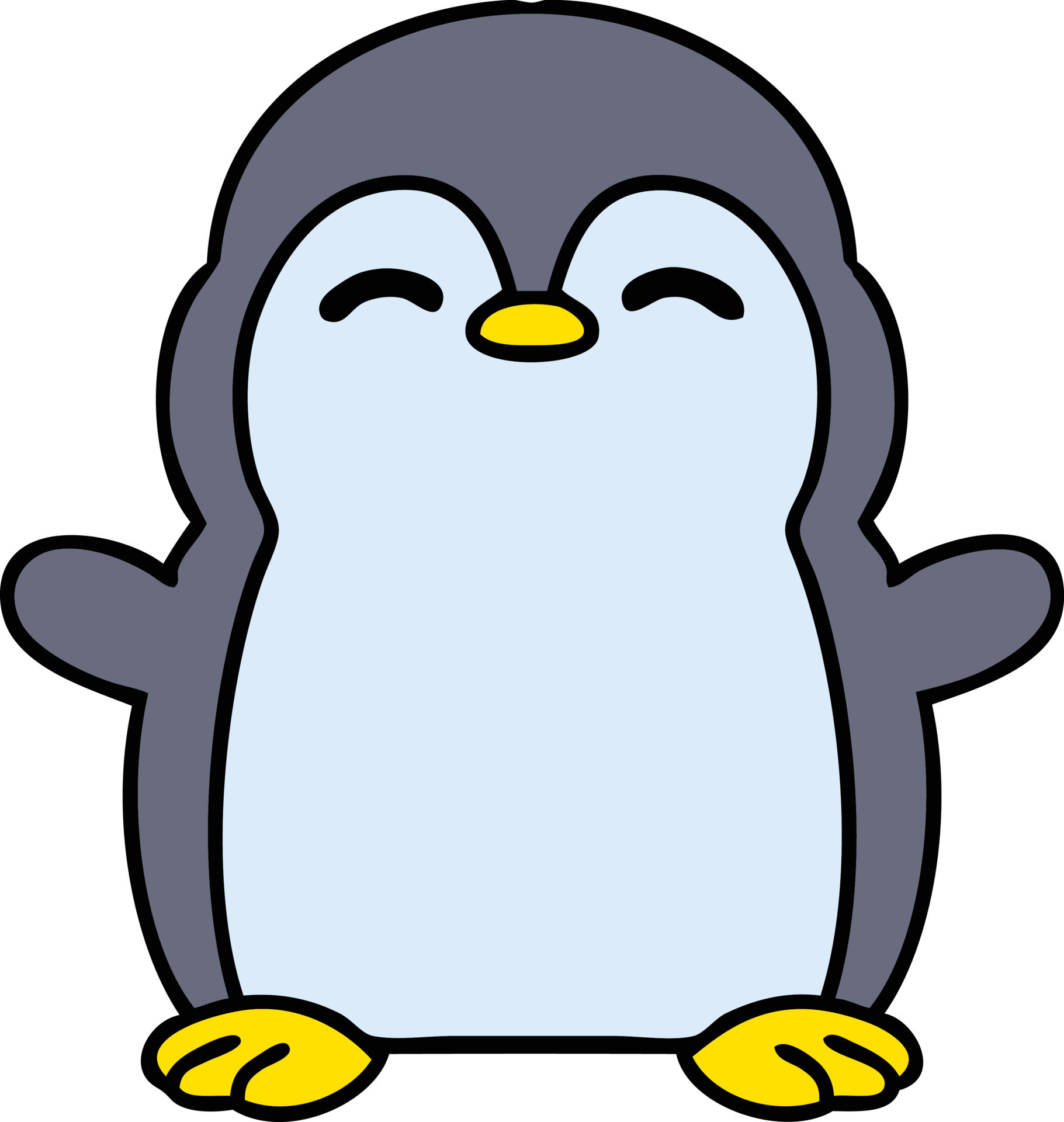 cartoon of a cute little penguin 12262554 Vector Art at Vecteezy