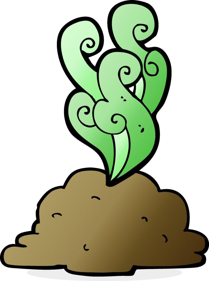 cartoon smelly poop vector