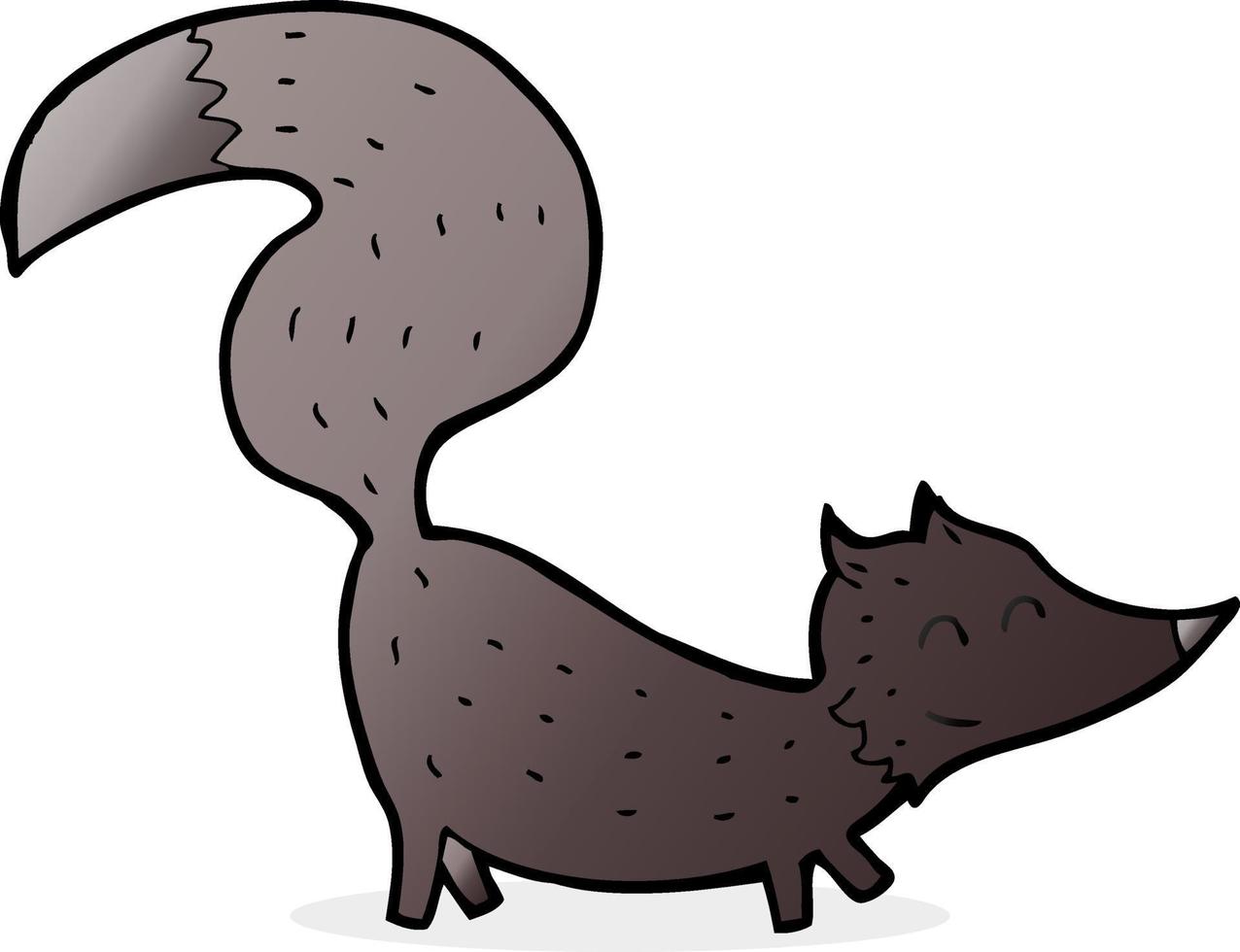 cartoon little wolf cub vector