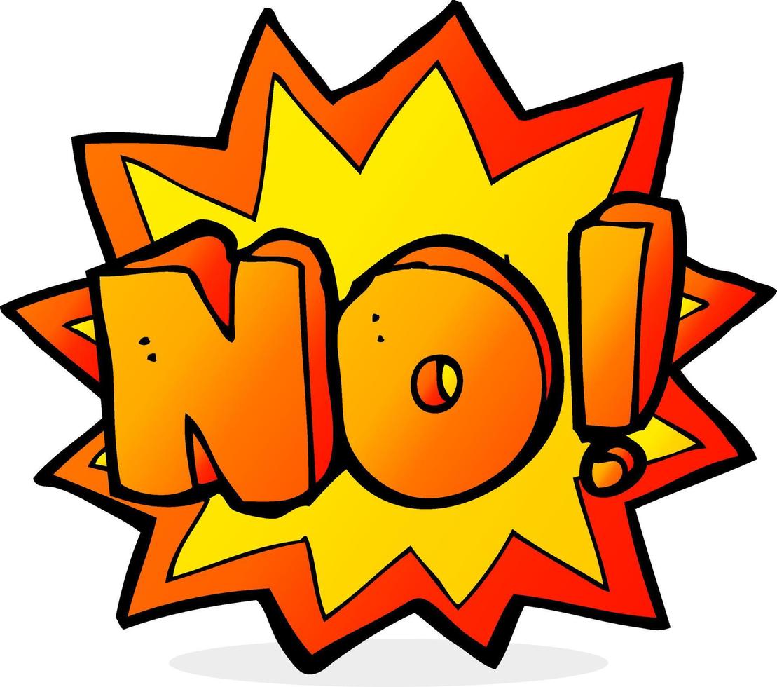 cartoon no symbol vector