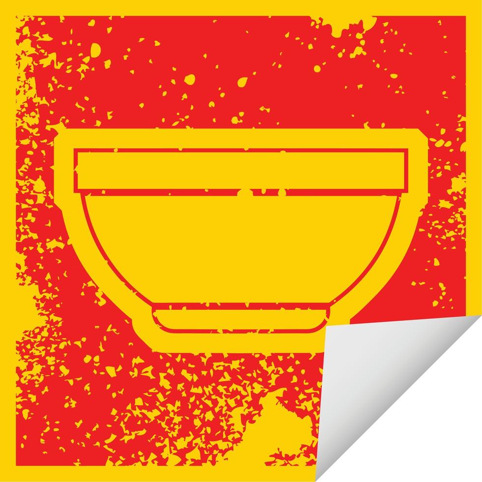 vector icon illustration of a bowl