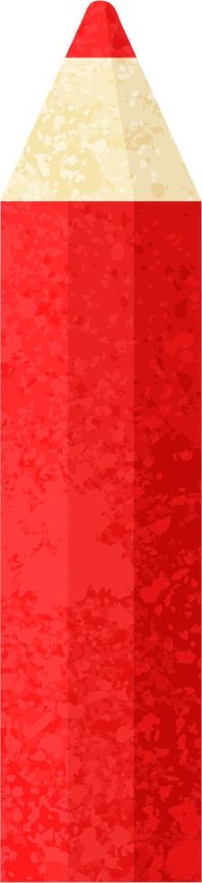 red coloring pencil graphic vector illustration icon