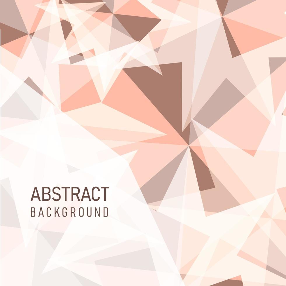 vector illustration eps10, geometric abstract background in Calming Coral tones.Design for cards, brochures, banners.