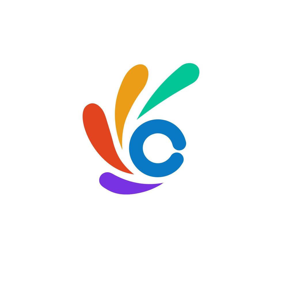 Colorful Logo Symbol Ok, Letter O Logo Vector