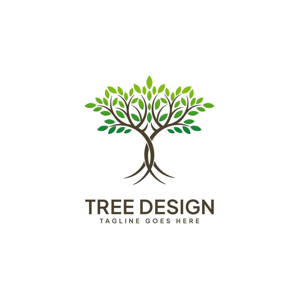 plantilla árbol de la vida logo inspiración vector