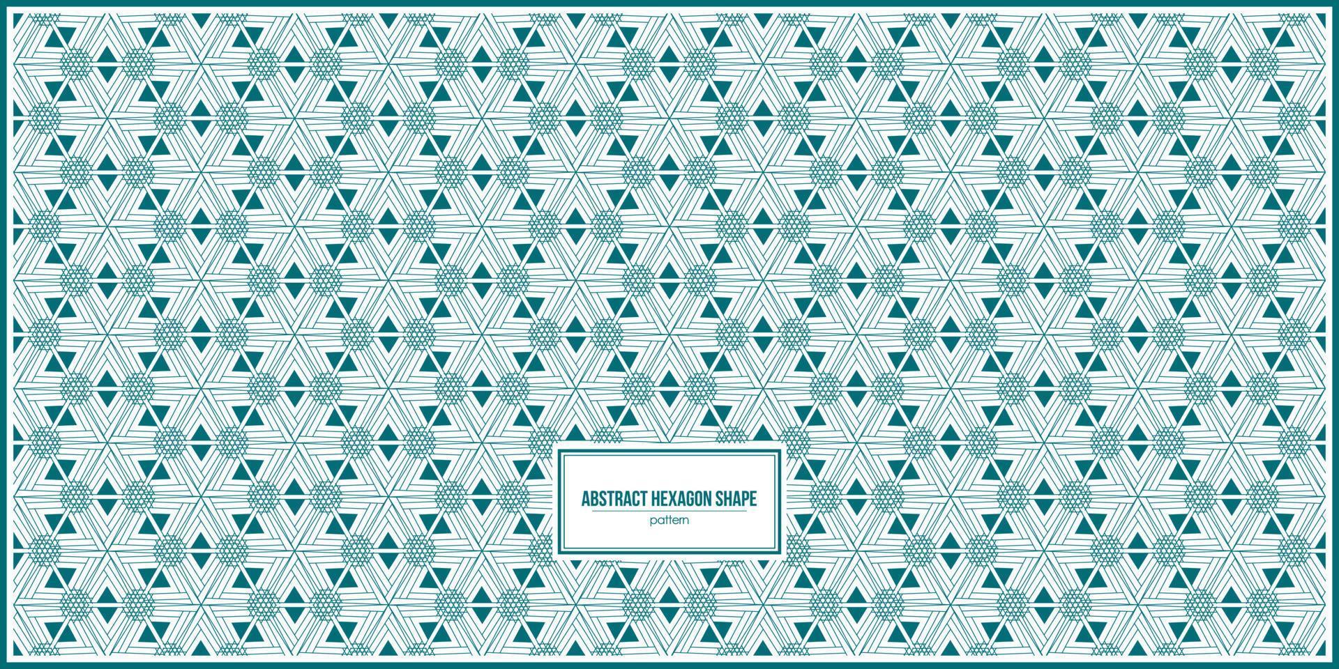 abstract style of hexagon shape pattern vector