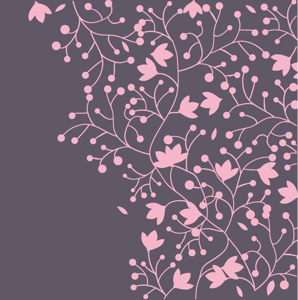 tarjeta de invitación de boda vintage con elegante diseño floral retro vector