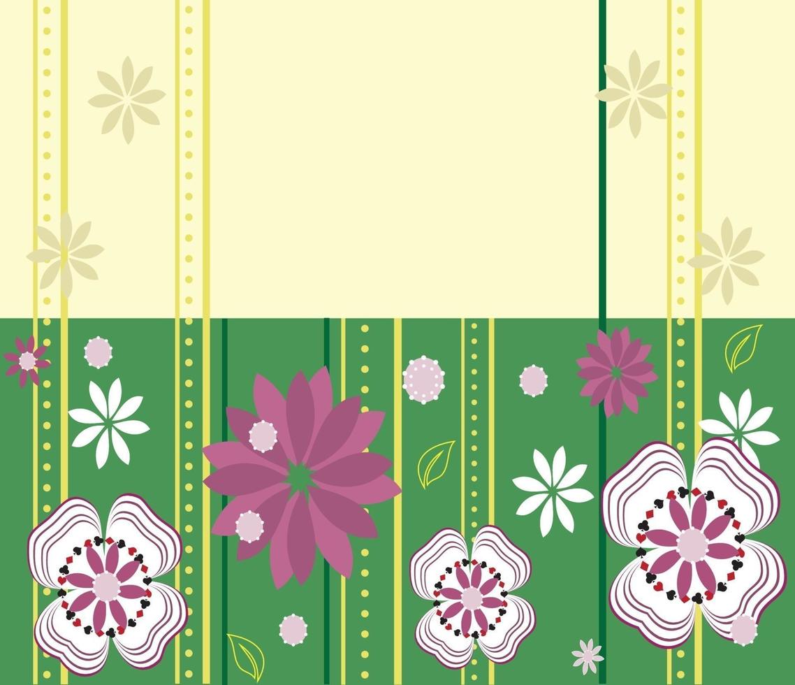 tarjeta de invitación vintage con elegante diseño floral abstracto retro vector