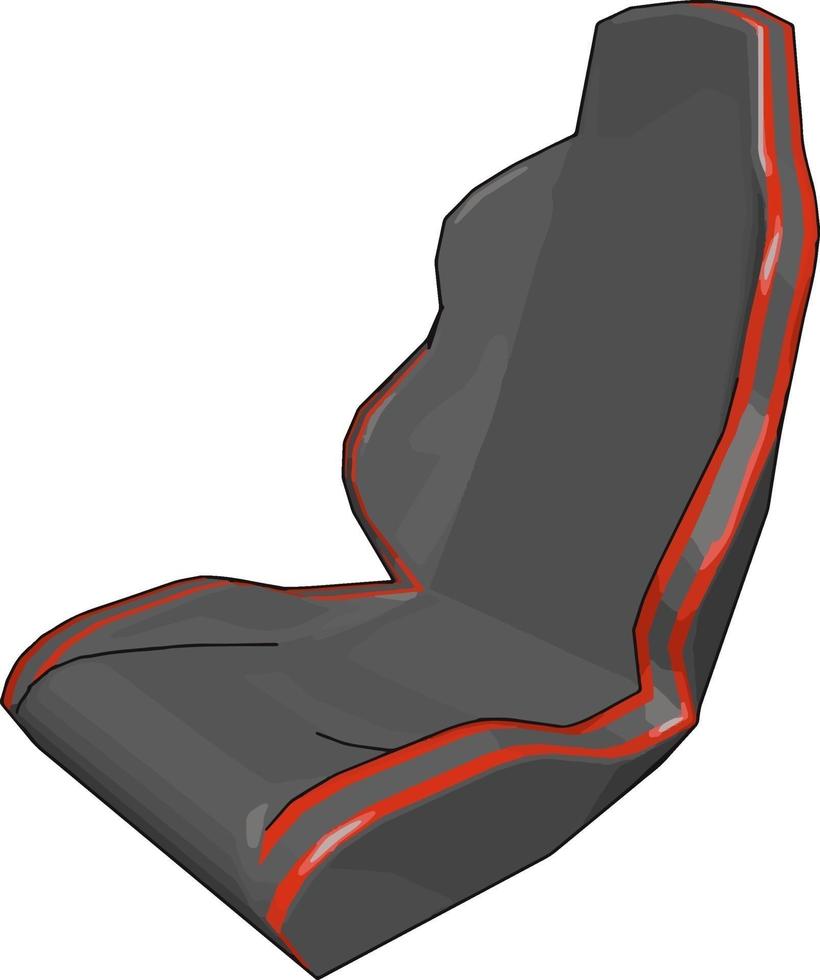 Car seat, illustration, vector on white background.
