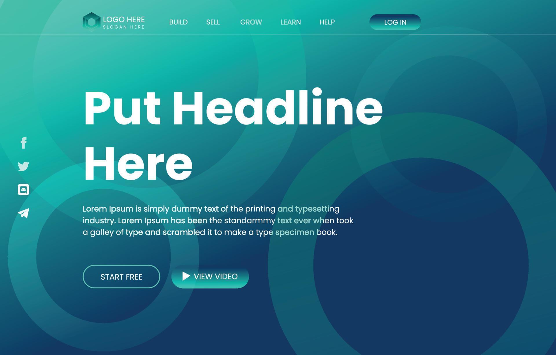 Modern Abstract Gradient Circle Background, Vector Illustration ...