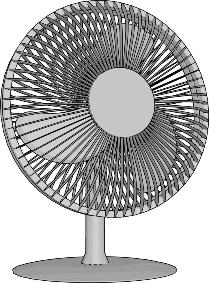 Small fan, illustration, vector on white background.