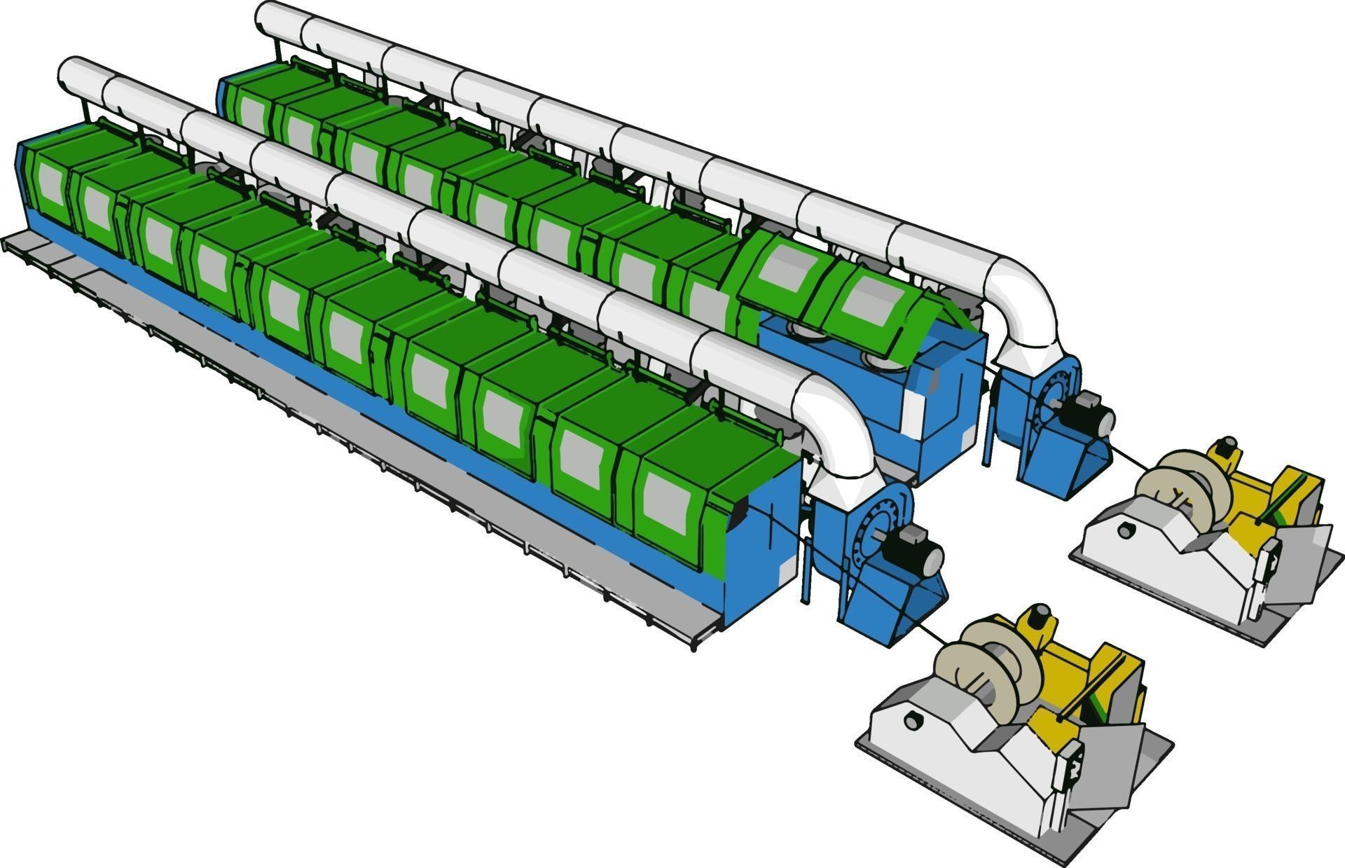 Machine lines, illustration, vector on white background. 12263918