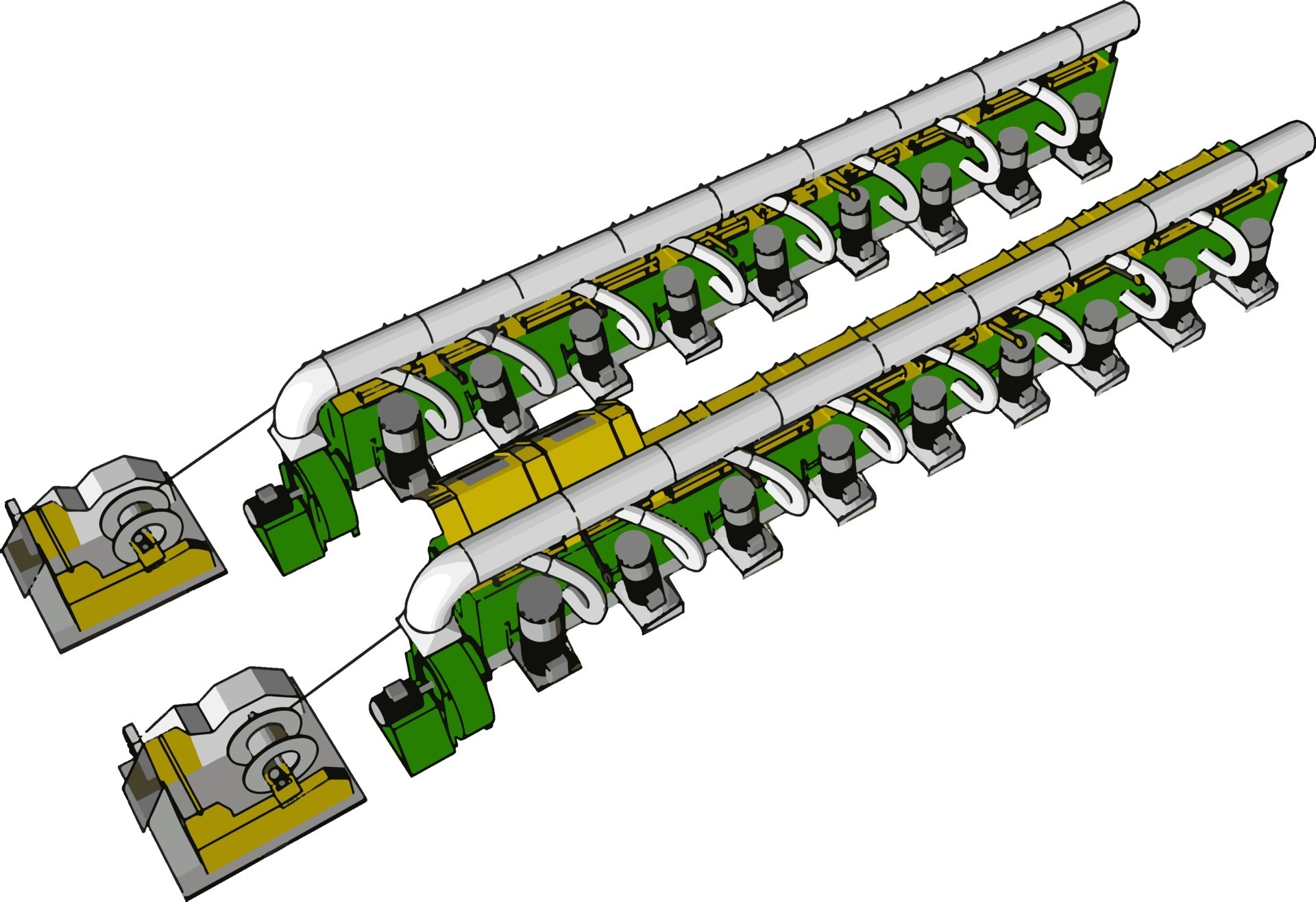 Machine lines, illustration, vector on white background. 12263919