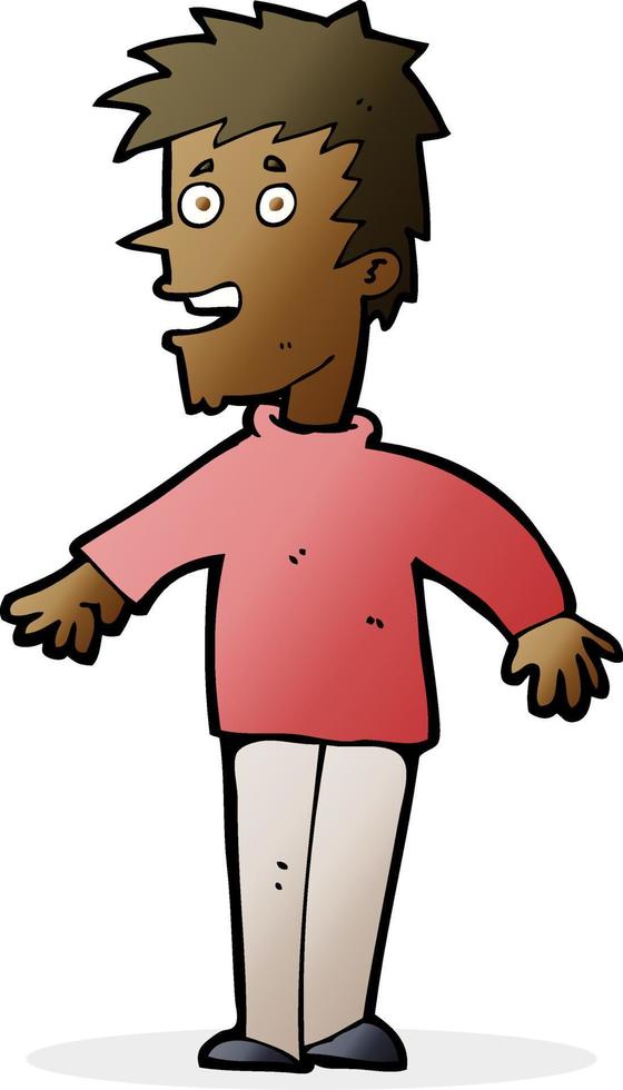 cartoon happy boy vector