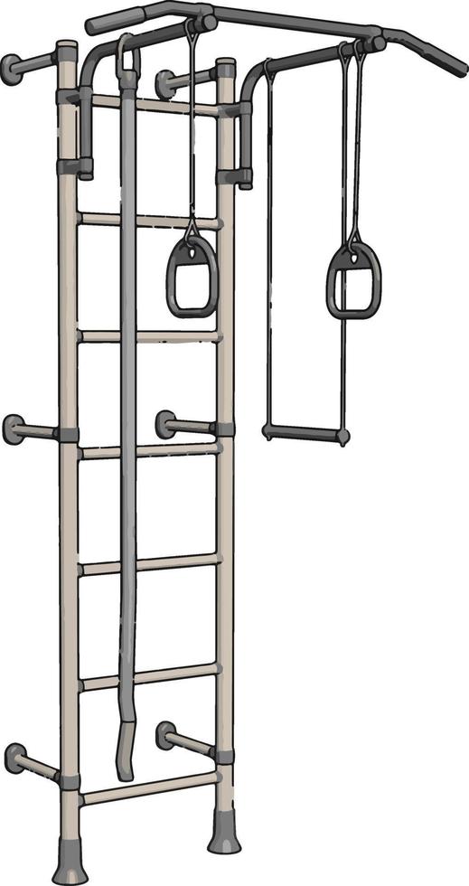 Training device, illustration, vector on white background.