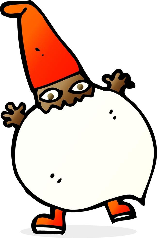 cartoon tiny santa vector