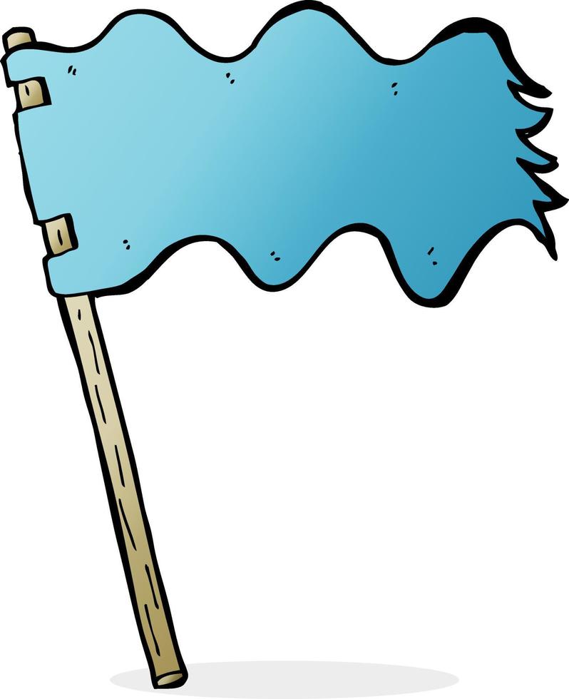 cartoon white flag vector