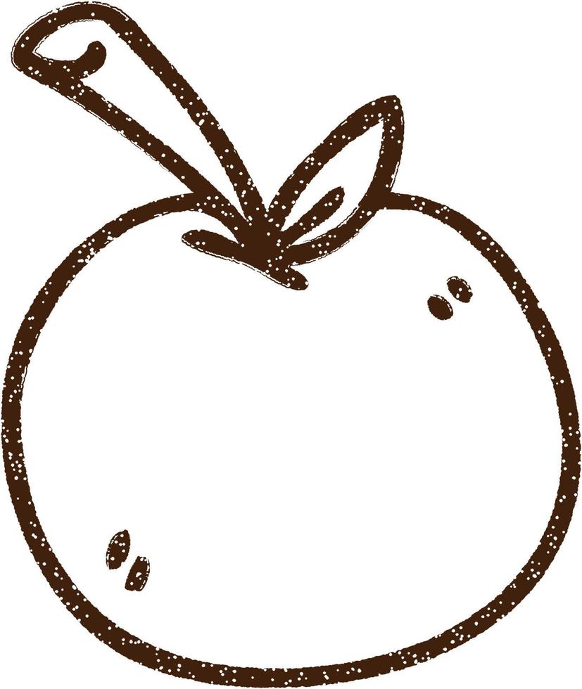 Apple Charcoal Drawing 12264678 Vector Art at Vecteezy