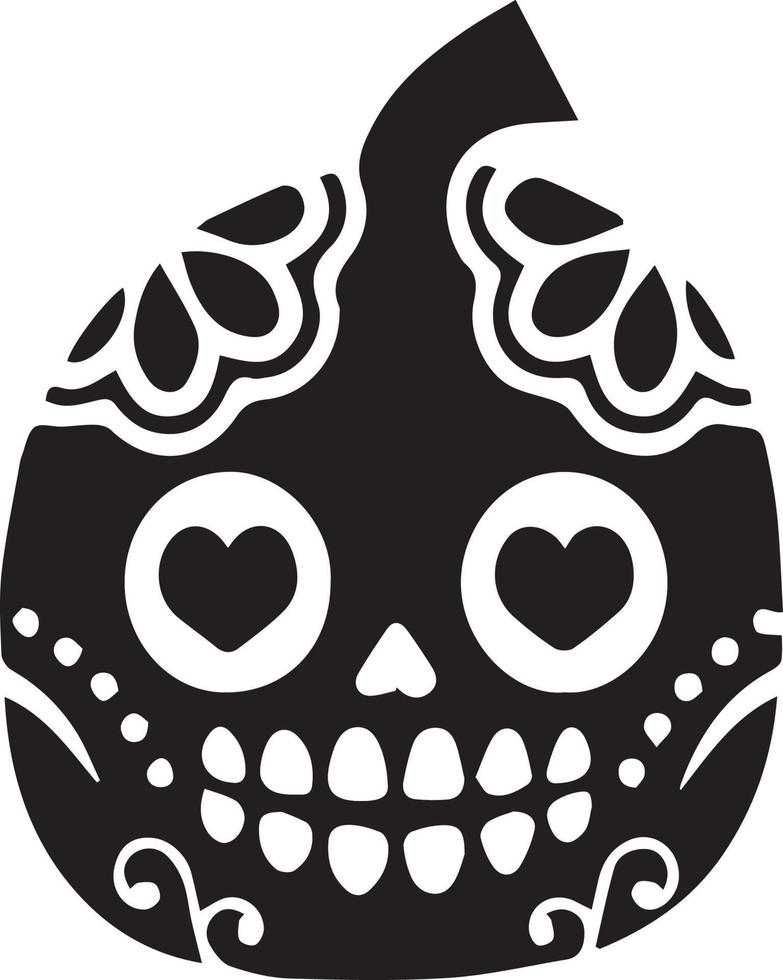 calabaza de halloween con tema mexicano especifico para algunos diseños vector