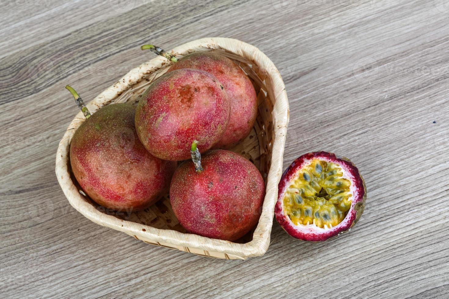 Fresh tropical fruit - Maracuja photo