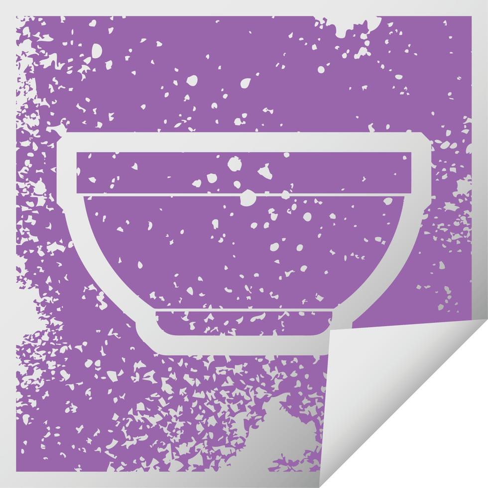 vector icon illustration of a bowl