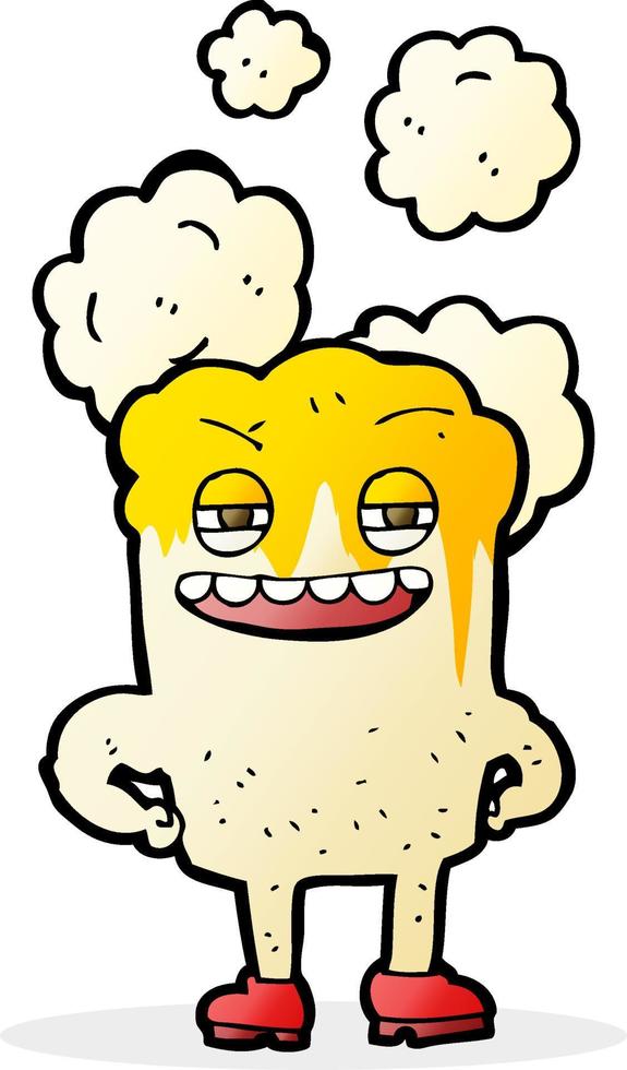 cartoon happy tooth vector