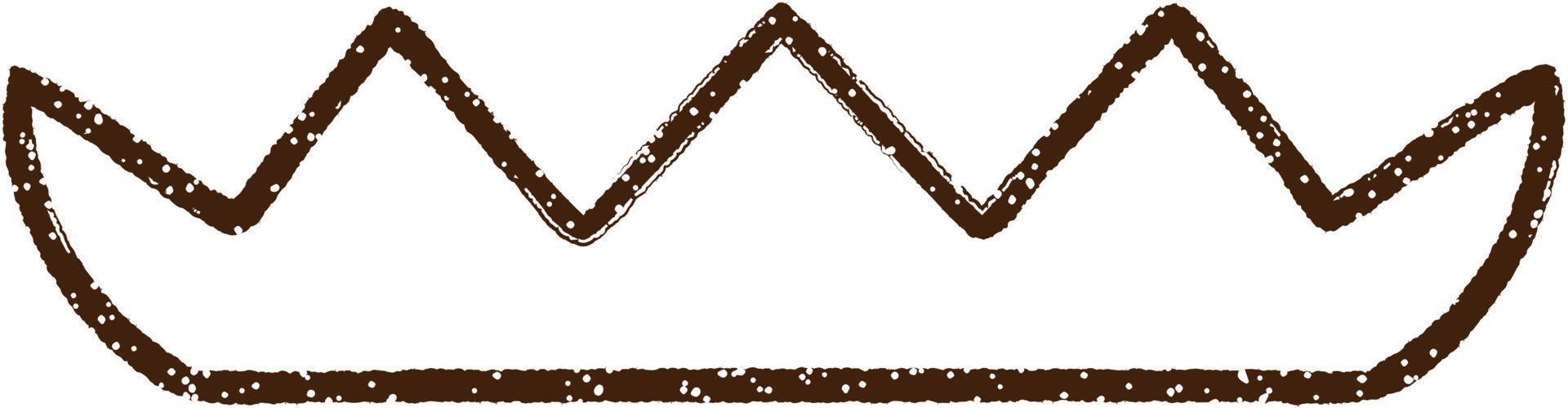 Grass Symbol Charcoal Drawing vector