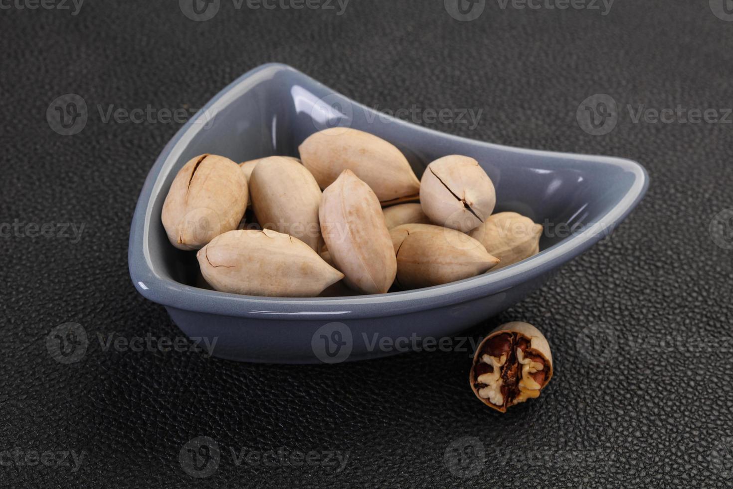 Pecan nuts heap photo