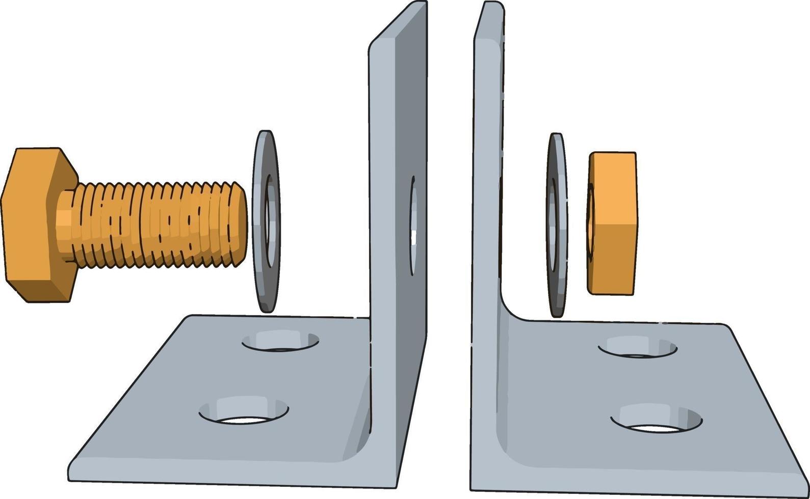 White lever, illustration, vector on white background.