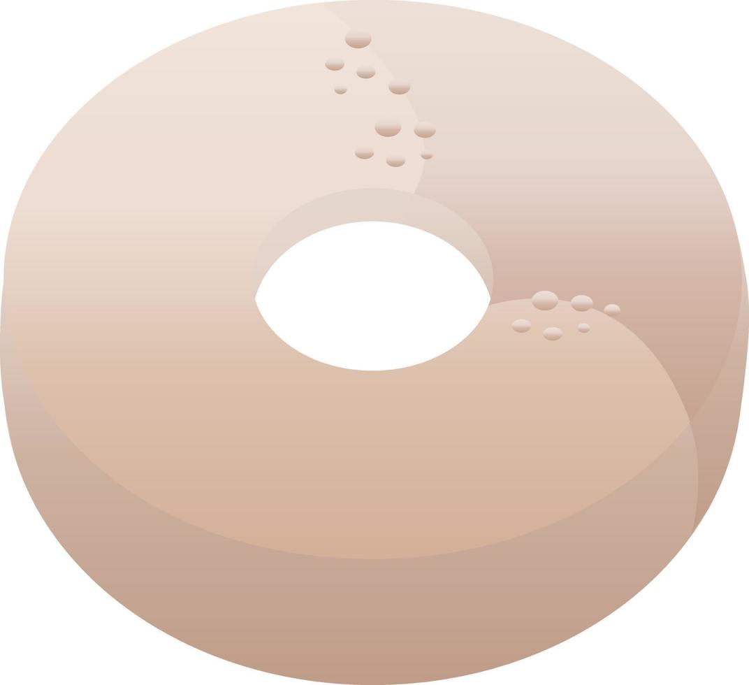 icono de ilustración de vector gráfico de donut