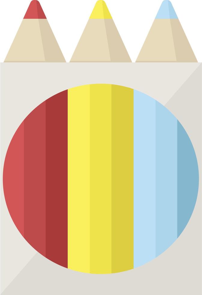 pack of coloring pencils graphic vector illustration icon