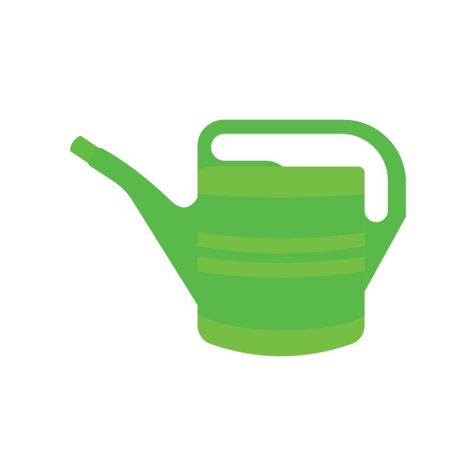 Watering Can Flat Illustration. Clean Icon Design Element on Isolated White Background vector