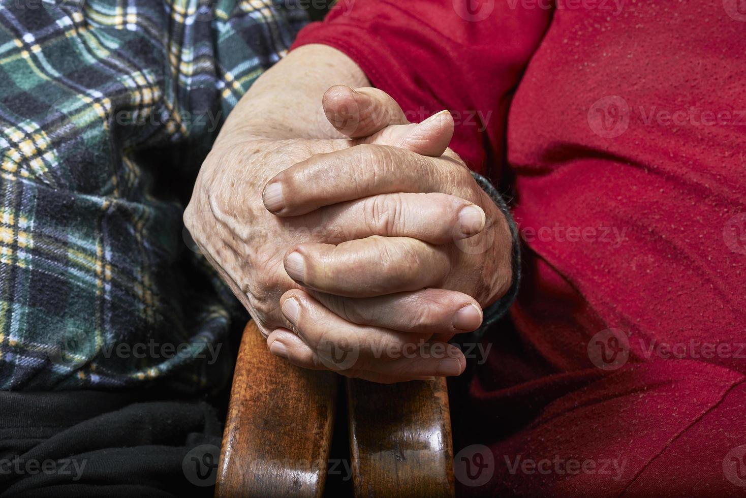 Old hands couple photo