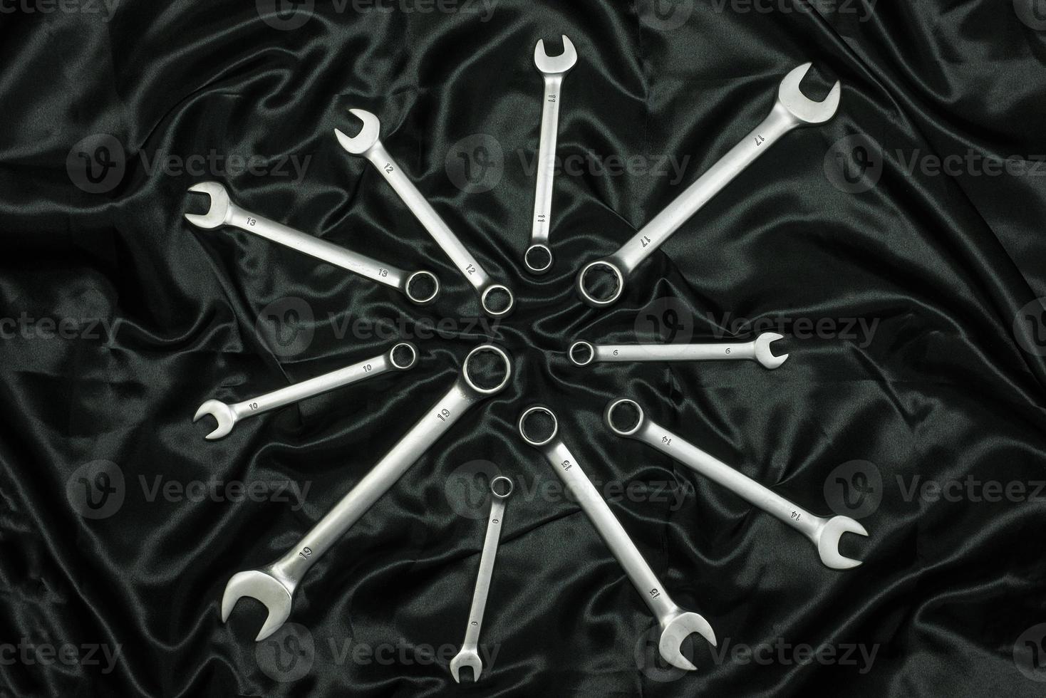 Multiple size wrenches photo