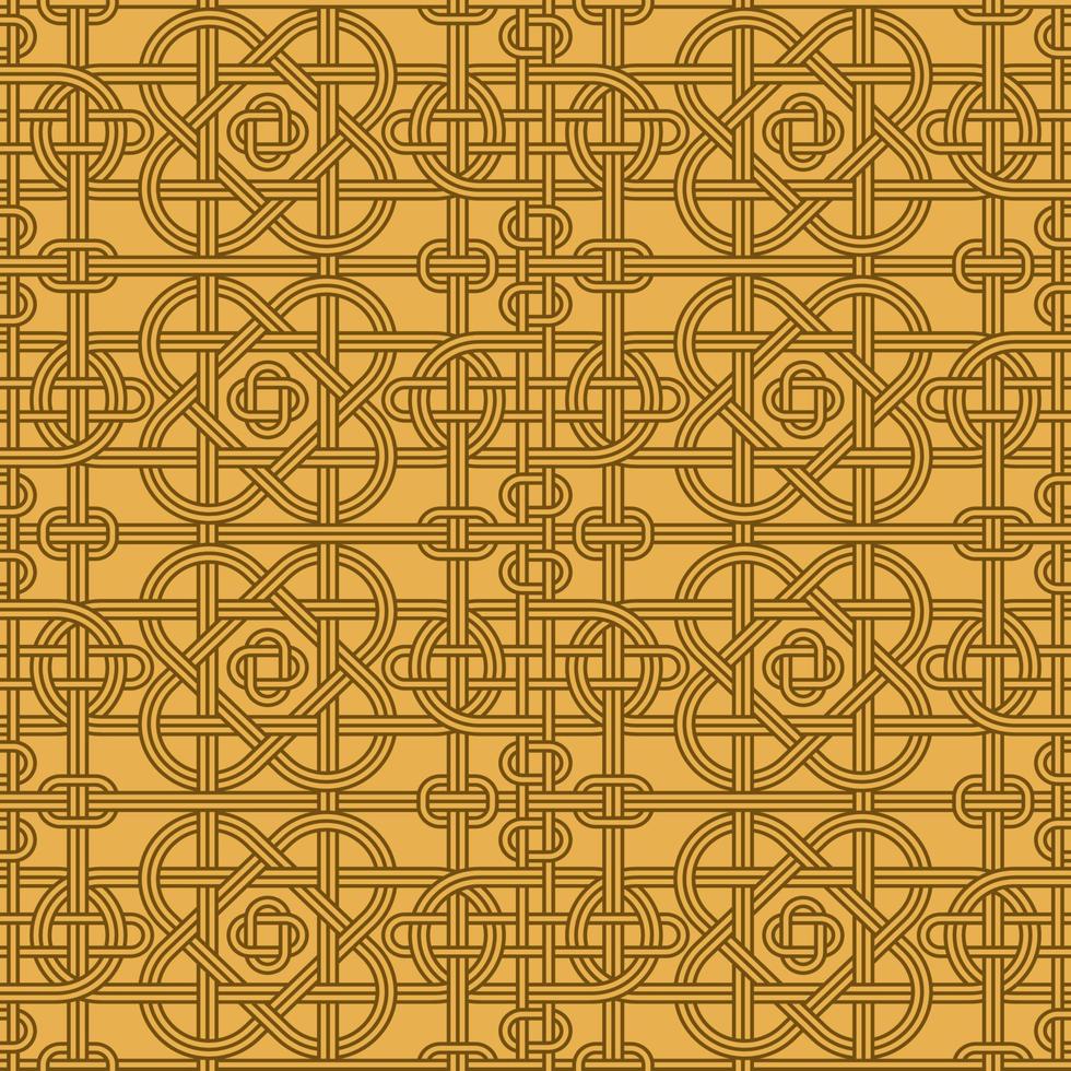 Celtic Knots Inspired Seamless Pattern Background vector