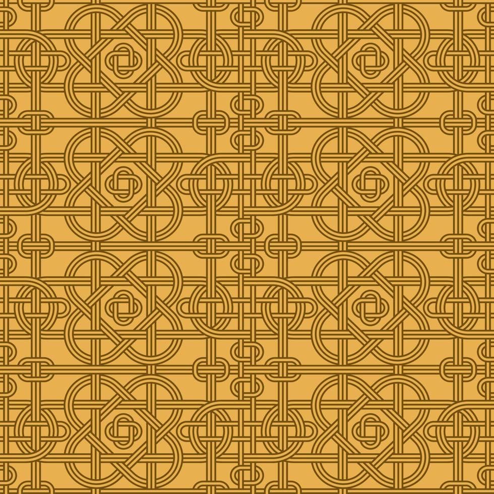 Celtic Knots Inspired Seamless Pattern Background vector