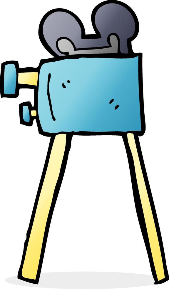 cartoon movie camera vector