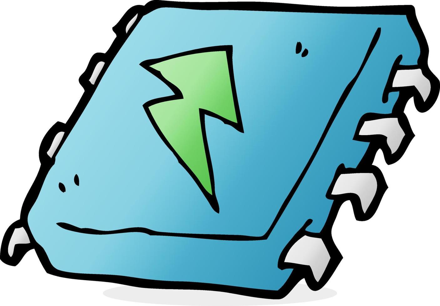 cartoon computer chip vector
