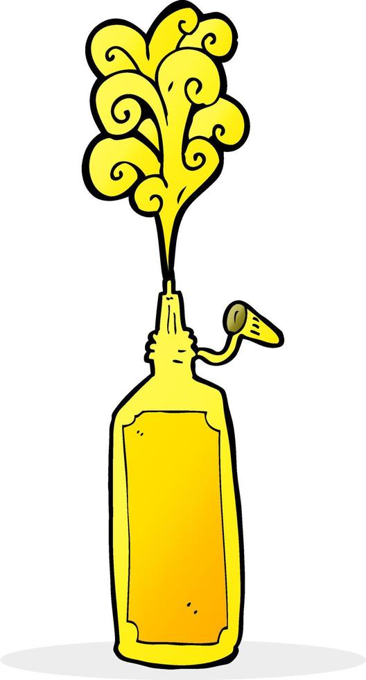 cartoon mustard bottle vector