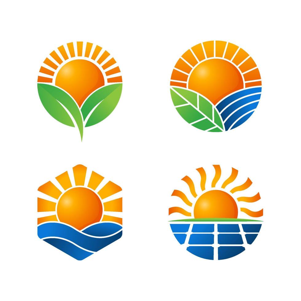 Sun Logo Set vector