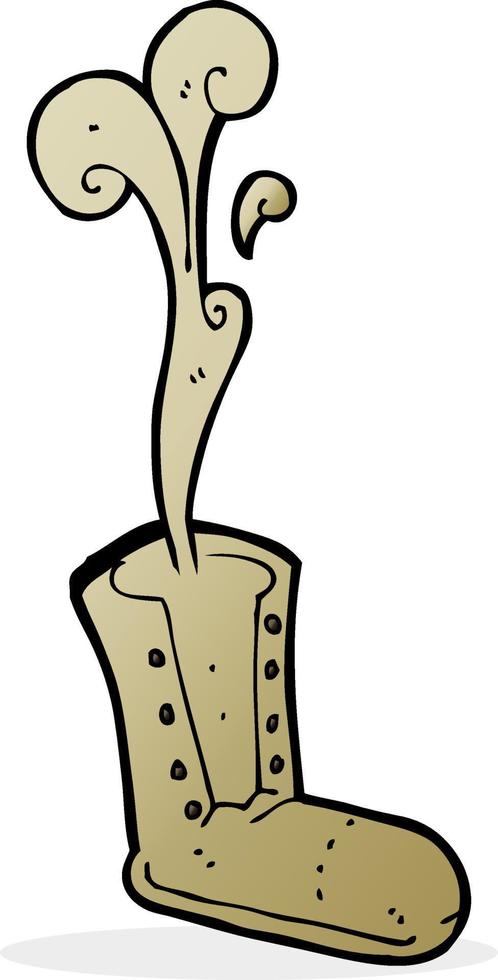 cartoon old boot vector