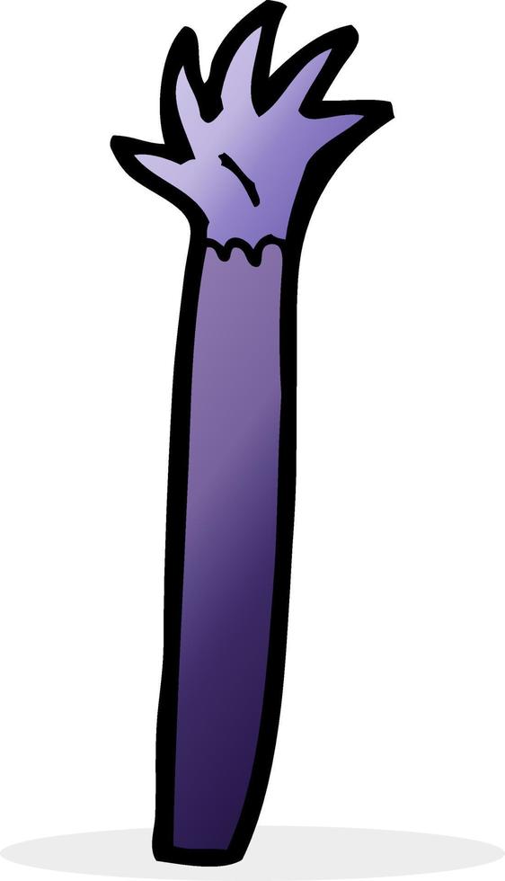 cartoon halloween vampire arm vector