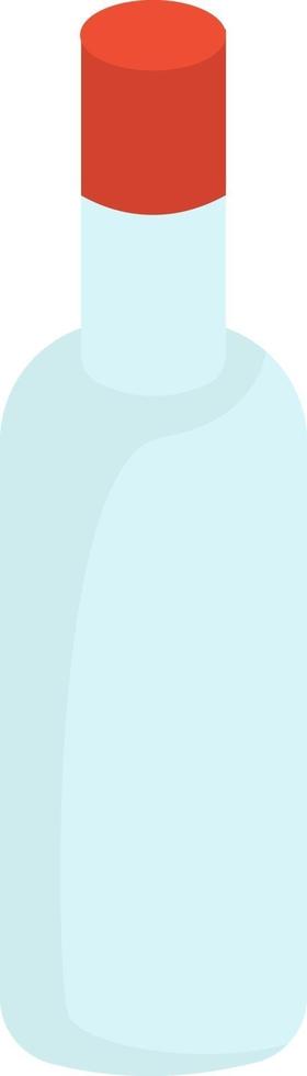 Bottle of vodka, illustration, vector on white background