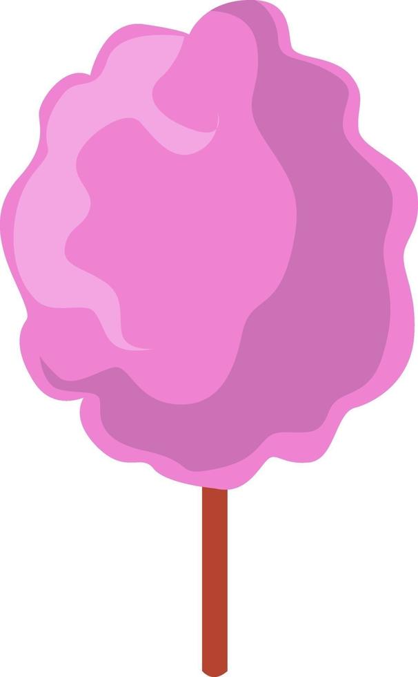 Cotton candy, illustration, vector on white background